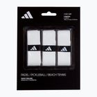 Owijki do rakiet do padla adidas Padel Overgrip Set 3 szt. white