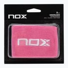 Frotki na nadgarstek NOX Wristband with Logo 2 szt. pink/white