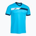 Koszulka tenisowa męska Joma Court fluor turquoise/navy