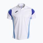 Koszulka tenisowa męska Joma Montreal white/sky blue