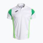Koszulka tenisowa męska Joma Montreal white/fluor green