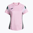 Koszulka tenisowa damska Joma Montreal pink/green