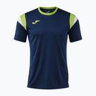 Koszulka tenisowa męska Joma Terra dark navy/lime