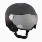 Kask narciarski Bollé Might Visor titanium red matte/brown gun