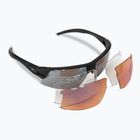 Okulary przeciwsłoneczne Tifosi Crit matte black/smoke/ac red/clear