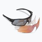 Okulary przeciwsłoneczne Tifosi Davos matte black/smoke/ac red/clear