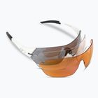 Okulary przeciwsłoneczne Tifosi Slice matte white/smoke/ac red/clear