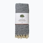 Koc do jogi JadeYoga Recycled Cotton Hand Loomed Yoga midnight blue