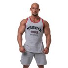 Koszulka treningowa męska NEBBIA Old-School Muscle Koszulka light grey