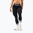 Legginsy treningowe damskie NEBBIA Flow Seamless Hight Waist Push Up black