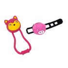 Zestaw lampek rowerowych Kellys Animal set magneta