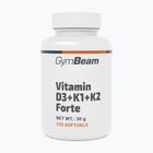 Witaminy D+K GymBeam Vitamin D3+K1+K2 Forte 120 kapsułek