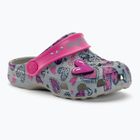Klapki dziecięce Coqui Little Frog mid.grey/fuchsia love/amulet