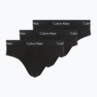 Slipy męskie Calvin Klein 0000U2661G Hip Brief 3 pary black body