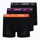 Bokserki męskie Nike Everyday Cotton Stretch Trunk 3 pary black/violet/orange