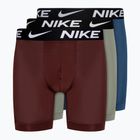Bokserki męskie Nike Dri-Fit Essential Micro Boxer Brief 3 pary grey/court blue/dark red
