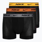 Bokserki męskie Nike Everyday Cotton Stretch Trunk 3 pary grey/orange/yellow