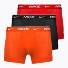 Bokserki męskie Nike Everyday Cotton Stretch Trunk 3 pary team orange/uni red/black