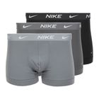 Bokserki męskie Nike Everyday Cotton Stretch Trunk 3 pary black/iron gry/cool grey high shine textured wb
