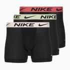Bokserki męskie Nike Dri-Fit Essential Micro Boxer Brief 3 pary blk washed coral/olive aura/abrtract blue edge wb