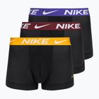 Bokserki męskie Nike Dri-Fit Essential Micro Trunk 3 pary black university gold/deep night/dark team red wb