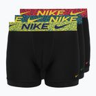 Bokserki męskie Nike Dri-Fit Essential Micro 3 pary blklightcrimson/ brightcitron/evergreenaur