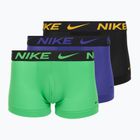 Bokserki męskie Nike Dri-FIT Trunk 3 pary deep night/university gold/green shock