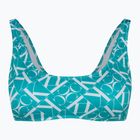Góra od stroju kąpielowego Calvin Klein Bralette-RP Print monogram blue