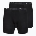 Bokserki męskie Puma Cotton Long 2 pack black