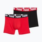 Bokserki męskie PUMA Everyday Basic 2 pary red/black