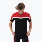 Koszulka rowerowa męska Rogelli Course black/red/white