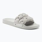 Klapki damskie Tommy Jeans Braided stratus grey