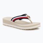 Japonki damskie Tommy Hilfiger Corp Mid Wedge Beach Sandal muslin