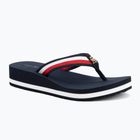 Japonki damskie Tommy Hilfiger Corp Mid Wedge Beach Sandal space blue