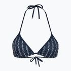 Góra od stroju kąpielowego Tommy Hilfiger Triangle Rp Print flag chain dark night navy