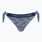 Dół od stroju kąpielowego Tommy Hilfiger Cheeky Side Tie Bikini Print illustrated wave dark night navy