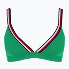 Góra od stroju kąpielowego Tommy Hilfiger Triangle Rp olympic green