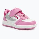 Buty dziecięce FILA Rega Nf Velcro white/moonlite mauve