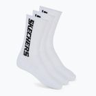 Skarpety męskie SKECHERS 1/2 Terry Crew 3 pary white/black