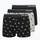 Bokserki męskie KARL LAGERFELD Ikon Aop Trunk 3 pary karl dot/ash black