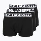 Bokserki męskie KARL LAGERFELD Bold Elastic Trunk 3 pary black
