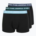Bokserki męskie KARL LAGERFELD Logo Trunk Colorband 3 pary dark sea/indigo/blue