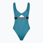 Strój kąpielowy jednoczęściowy damski Calvin Klein KW0KW02746 Intense Power One Piece Fashion Fit storm blue