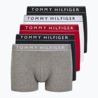 Bokserki męskie Tommy Hilfiger UM0UM03679 5 par white/mid red/desert sky/mid heather/black