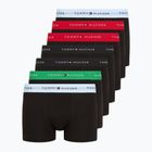 Bokserki męskie Tommy Hilfiger Repeat Logo Trunks 7 par breezy blue/premium green/premium red/black