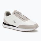 Buty damskie Calvin Klein YW0YW01942 Retro Runner Lace Up Leather MG bright white/chateau