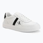 Buty męskie Calvin Klein HM0HM02237 Classic Cups Lace Leather EMB Tongue bright white/black
