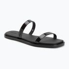 Klapki damskie Calvin Klein HW0HW02963 Jelly Doub Bar Shiny triple black