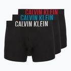Bokserki Calvin Klein 000NB3609A Boxer Brief 3 pary black w/oatmeal logo/black w/age