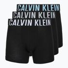 Bokserki Calvin Klein 000NB3609A Boxer Brief 3 pary black w/harbor mist logo/black w